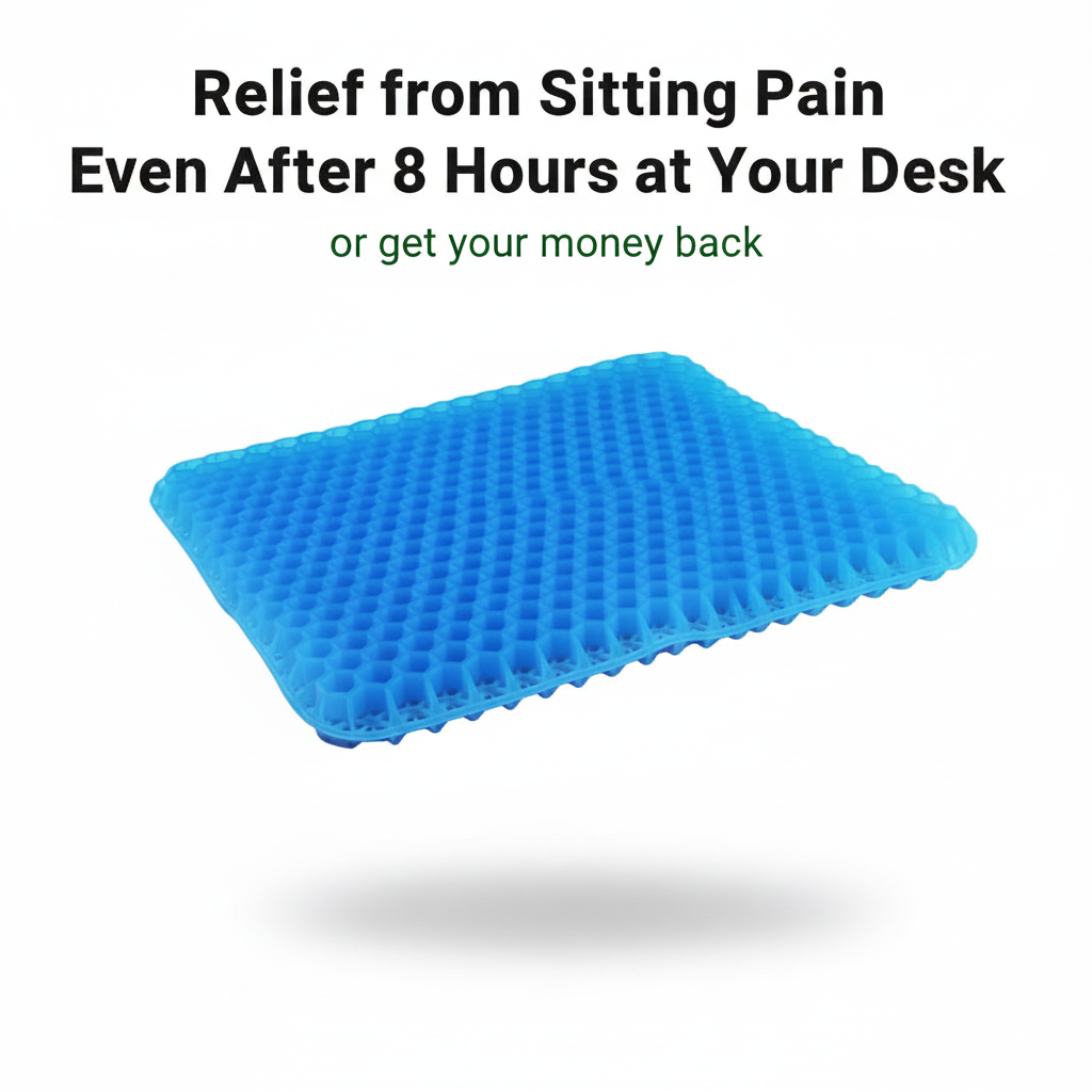 Honeycomb Pressure-Relief Cushion for Long Office Sitting